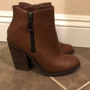 Brown booties